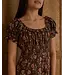 Brown Winter Floral Lana Dress