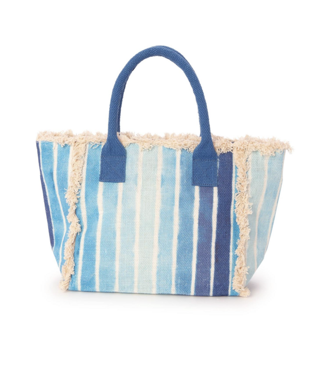 cupcakes & cartwheels Ombre Striped Tote Bag w/Fringe