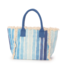 Ombre Striped Tote Bag with Fringe