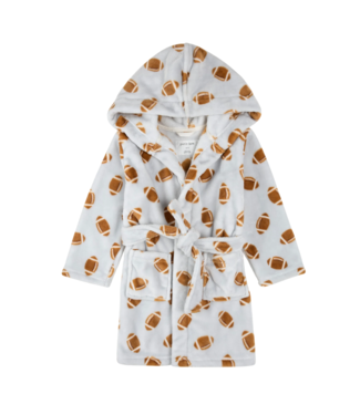 Miles the Label Grey Plush Football Robe