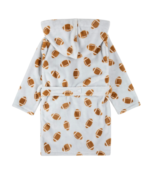 Miles the Label Grey Plush Football Robe