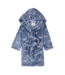 Miles the Label Blue Plush Dalmatians Robe