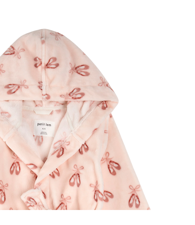Miles the Label Ballet Slippers Pink Plush Robe