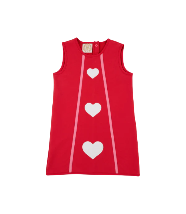 Beaufort Bonnet Richmond Red/White/Hearts Annie Apron Dress