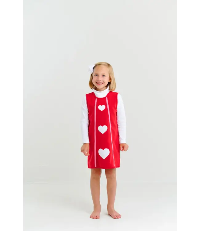 Beaufort Bonnet Richmond Red/White/Hearts Annie Apron Dress