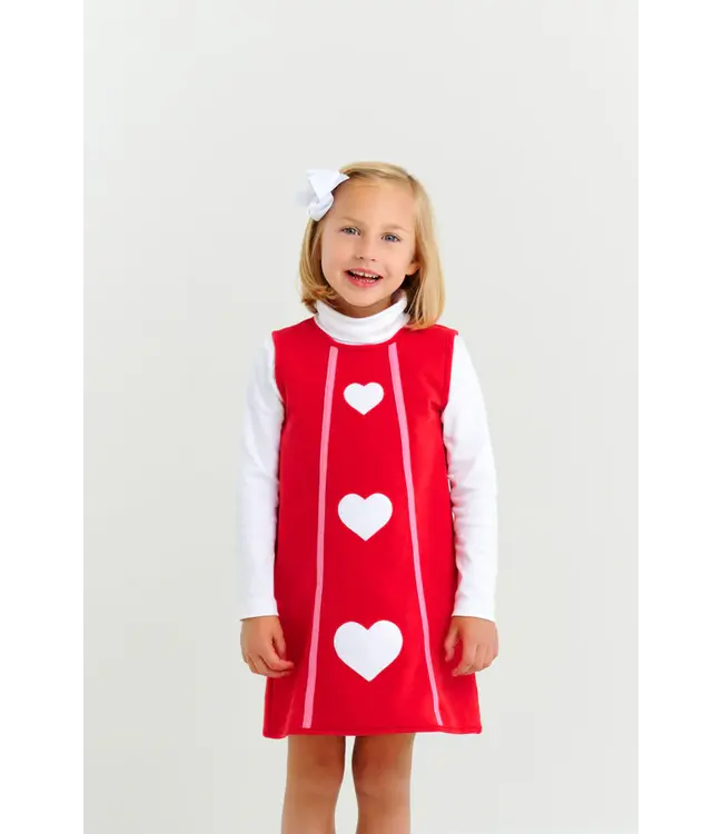 Beaufort Bonnet Richmond Red/White/Hearts Annie Apron Dress