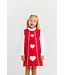 Beaufort Bonnet Richmond Red/White/Hearts Annie Apron Dress