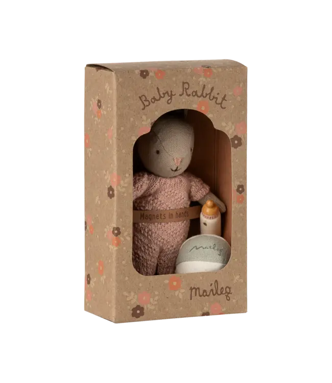 Maileg Rabbit Set, Micro-Sand-Rose