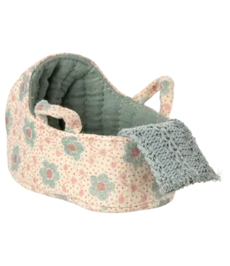 Maileg Baby Mouse in Carry Cot