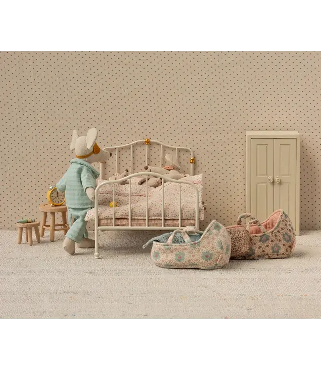 Maileg Baby Mouse in Carry Cot