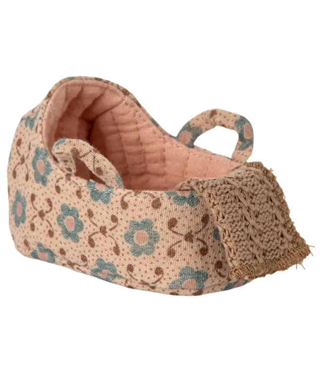 Maileg Baby Mouse in Carry Cot