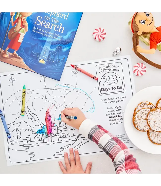 Dayspring Countdown To Christmas Coloring Placemats