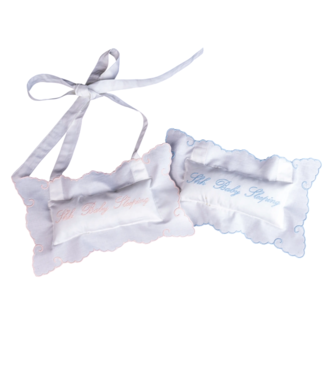 Edward Boutross Blue Embroidered Door Hanger Shh Baby Sleeping