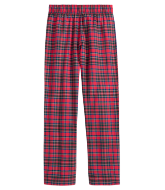 Southern Tide Crab Red Tartan Lounge Pant