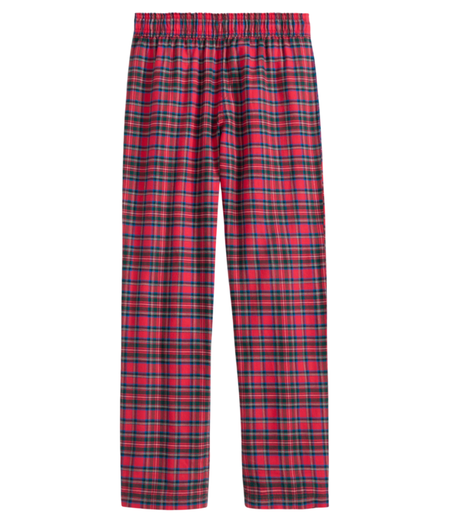 Southern Tide Crab Red Tartan Lounge Pant