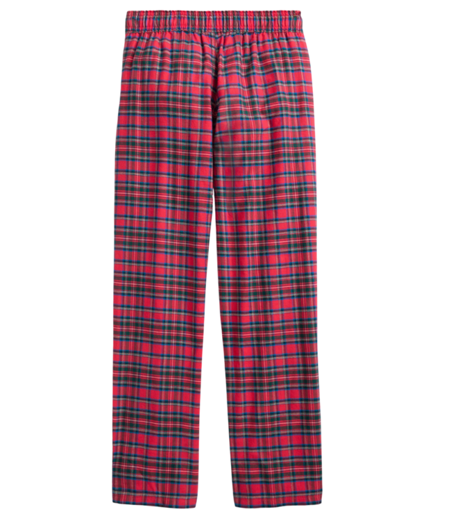 Southern Tide Crab Red Tartan Lounge Pant