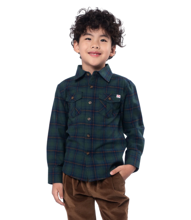 appaman Blue/Green Flannel Shirt