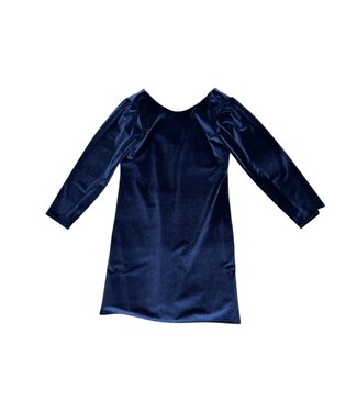 Susanne Lively Designs Navy Velvet Aline w/Long Sleeves