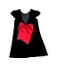 Susanne Lively Designs Black Velvet Aline Dress w/Bow in Back