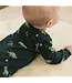 Petit Lem Navy Holiday Footed Romper