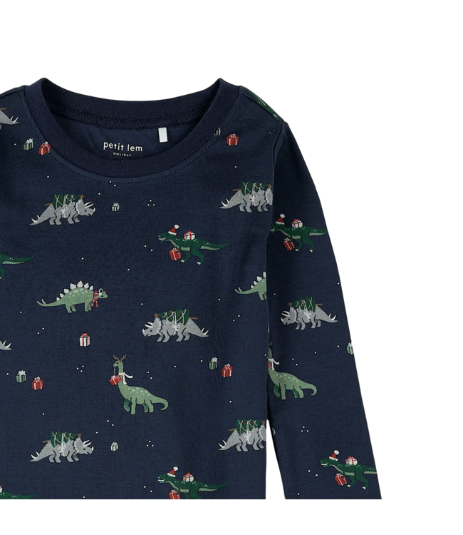 Petit Lem Navy Holiday PJ Set