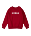 Petit Lem Red Merry Sweatshirt