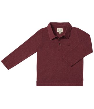 Me & Henry Burgundy Spencer Polo
