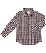 Me & Henry Blue/Burgundy/Cream Plaid Atwood Woven Shirt