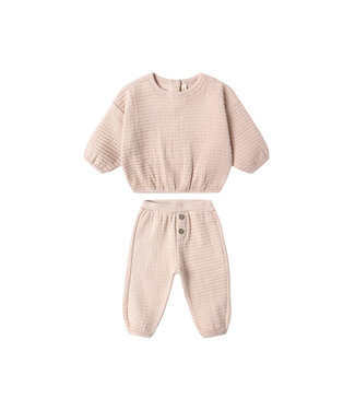Quincy Mae Antique Textured Sweat Set