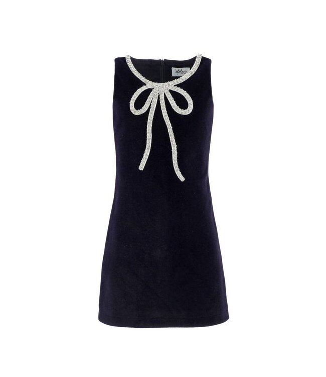 Lola & the Boys Velvet Bow Princess Dress