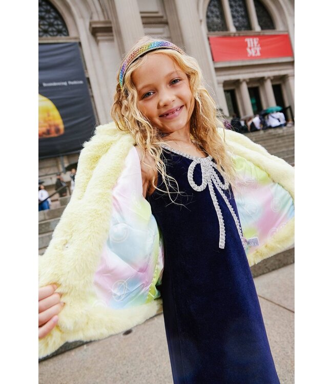 Lola & the Boys Velvet Bow Princess Dress