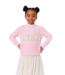 Lola & the Boys Pink Merry Pearl Sweatshirt