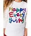 Lola & the Boys Happy Everything Tinsel Sweater