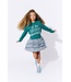 Lola & the Boys Silver Shimmer Tinsel Party Skirt