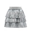 Lola & the Boys Silver Shimmer Tinsel Party Skirt