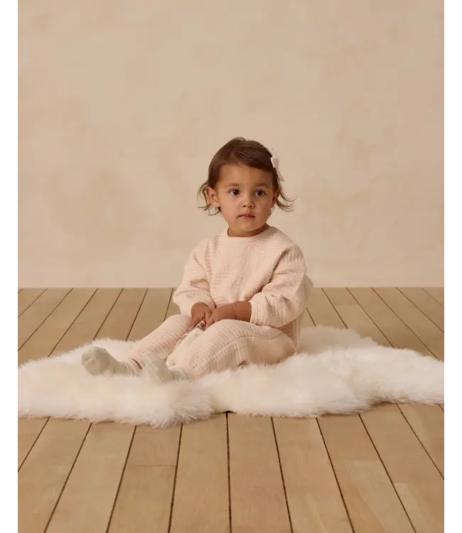 Quincy Mae Antique Textured Sweat Set