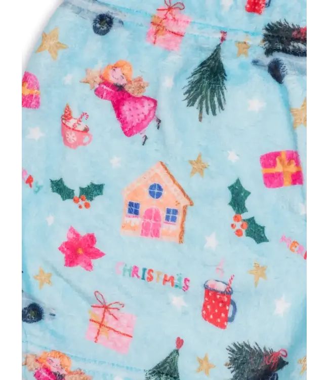 Preppy Goose Light Blue Christmas Loungewear Pant