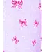 Preppy Goose Lavender Holiday Bows Plush Robe