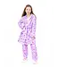 Preppy Goose Lavender Holiday Bows Plush Robe