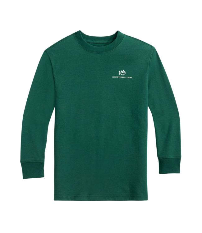 Southern Tide Salt Meadow L/S Santa Club Car Tee