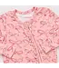 Pink Chicken Pink  Candy Cane Bows Ruffle Bamboo Romper