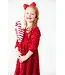 Mila & Rose Red Velvet Sequin Dress