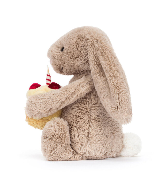 Jellycat Bashful Beige Bunny 'Birthday'