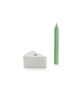 cupcakes & cartwheels Slice of Cake w/Candle in Gift Box