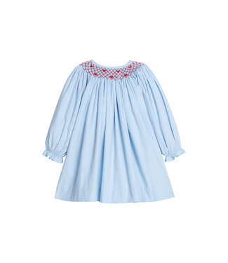 Little English Hearts Smocked Bishop Dress