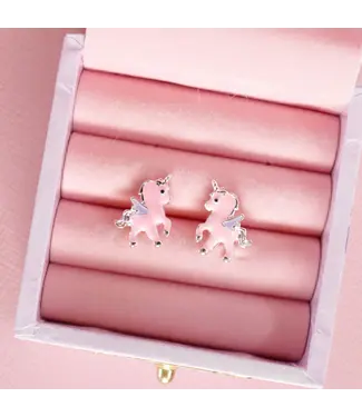 Lauren Hinkley Australia Pink Unicorn Earrings in a Box