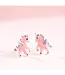Pink Unicorn Earrings in a Box