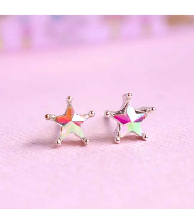 Lauren Hinkley Australia Crystal Shining Star Earrings in a Box