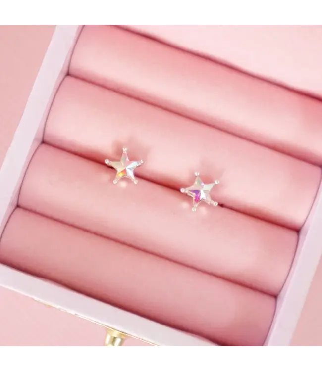Lauren Hinkley Australia Crystal Shining Star Earrings in a Box