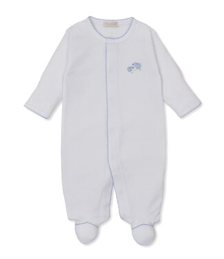 Kissy Kissy White/Lt. Blue Premier Sweet Sheep Footie